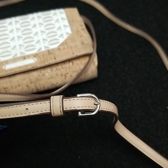 Stella & Dot Cork Crossbody Bag Geometric Design - Picture 4 of 13